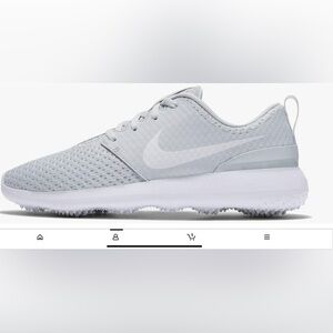 Nike Light Gray gold shoes